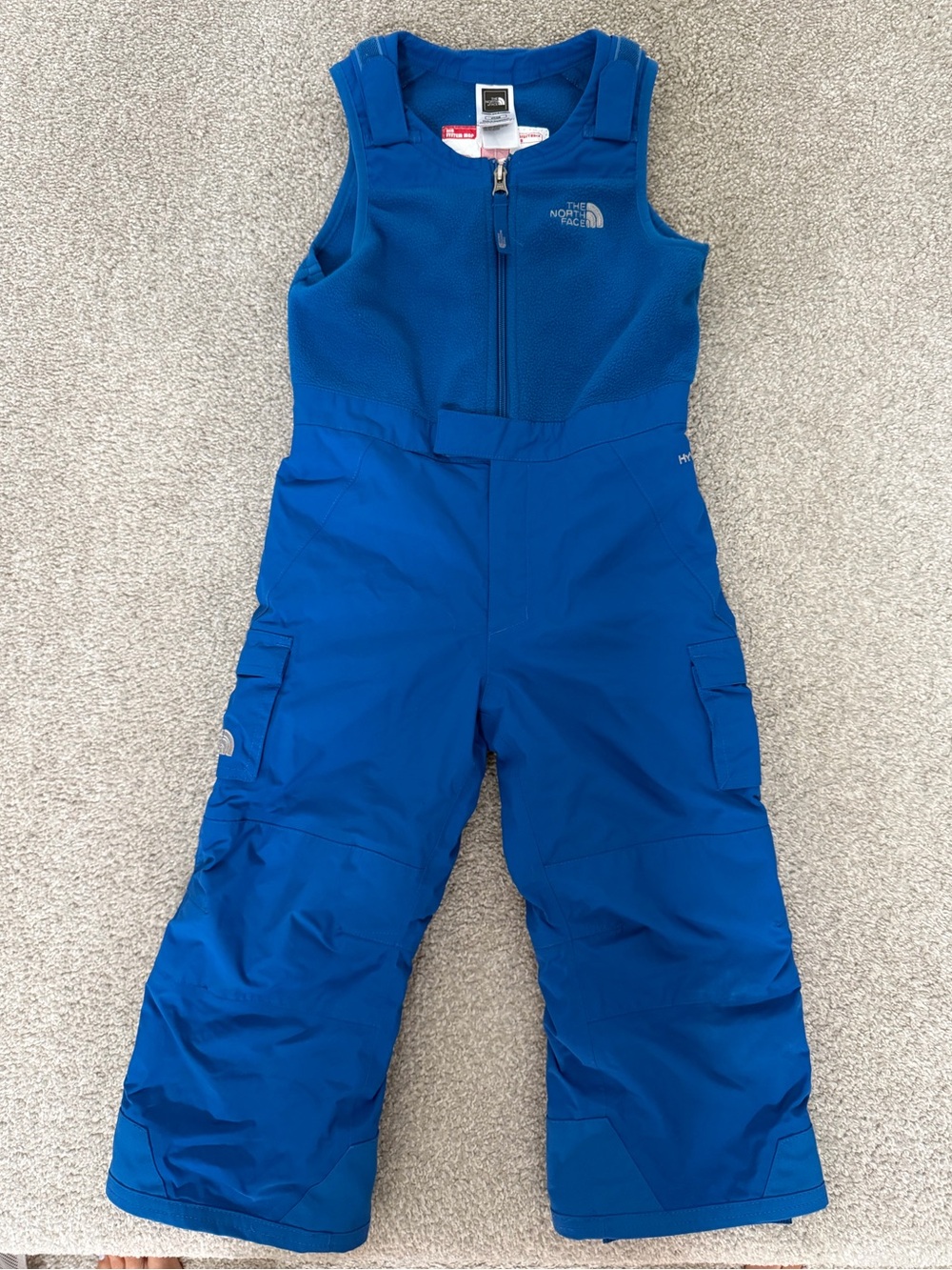The North Face Bright Blue Kids Snow Overalls Bib